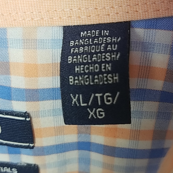 SOLD EBAY Izod Premium Essentials Plaid Button Down XL - Picture 5 of 6